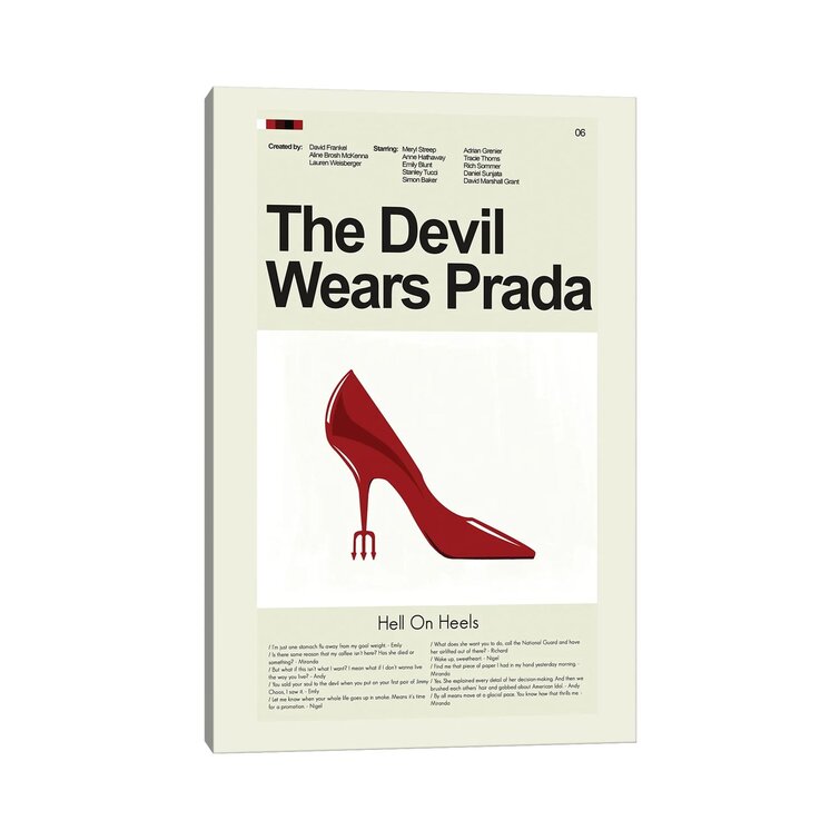 Bless international The Devil Wears Prada On Canvas by Erin